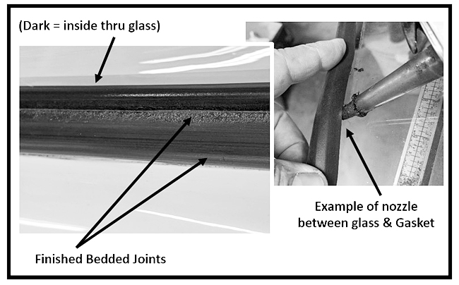 Finished bedded glass